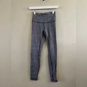 Lululemon Wunder Under Black Plaid‎ Tight - Legging Size 4
